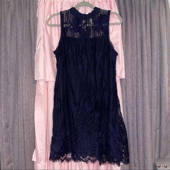 Target Dresses & Skirts - Navy Blue Lace Mini Dress